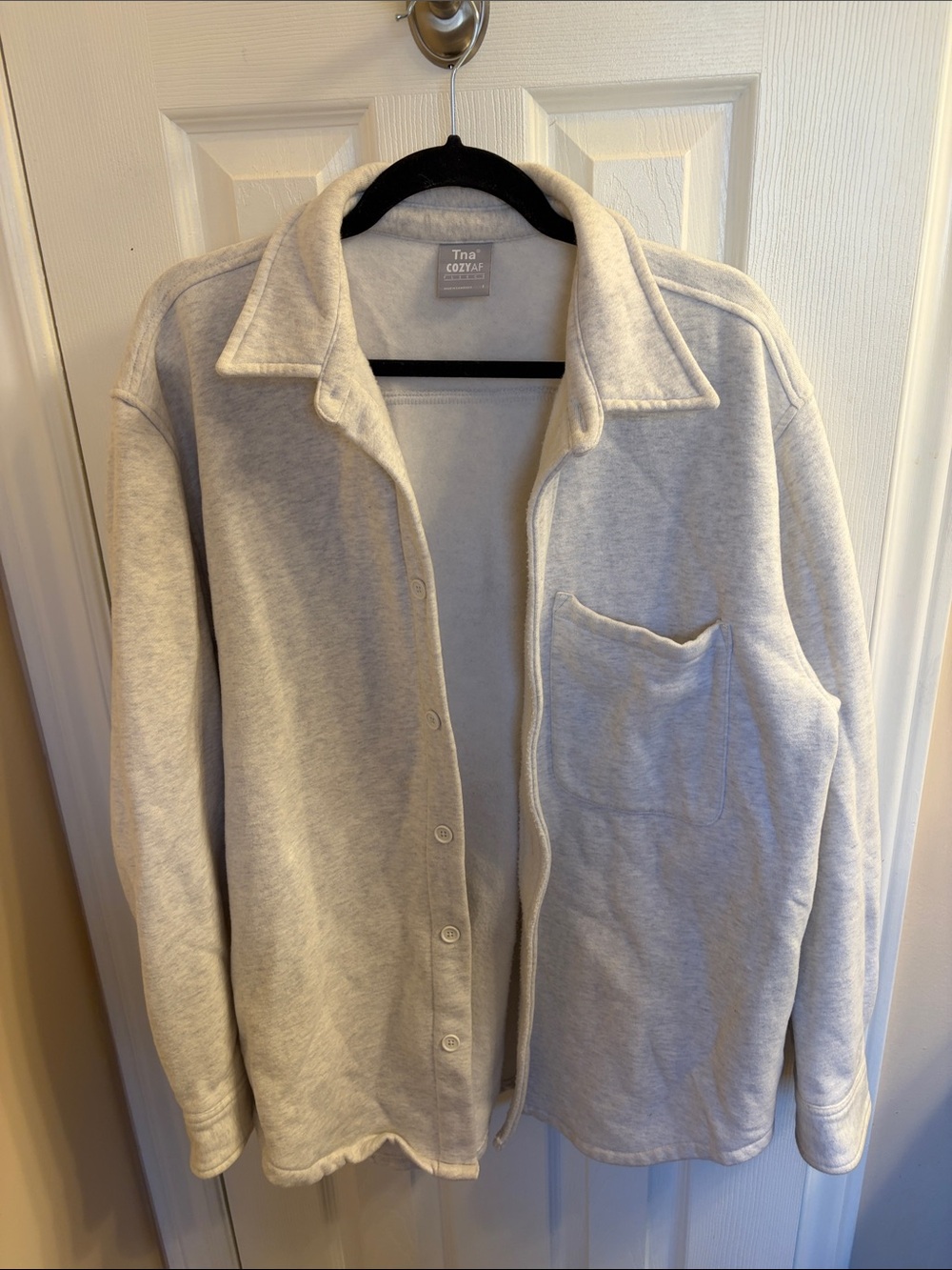 Aritzia Cozy Fleece  Button-Up Shacket